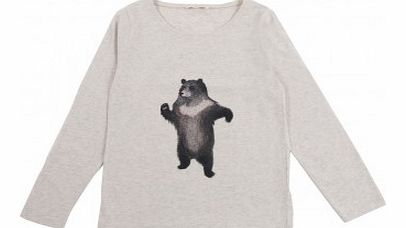 Hundred Pieces Bear T-Shirt Ecru `2 years,4 years,6 years,8