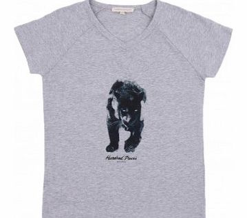 Hundred Pieces Black Panther T-shirt Heather grey `14 years