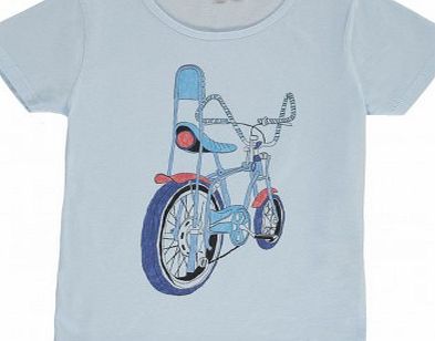 Hundred Pieces Chopper T-shirt Pale blue `2 years,4 years,6