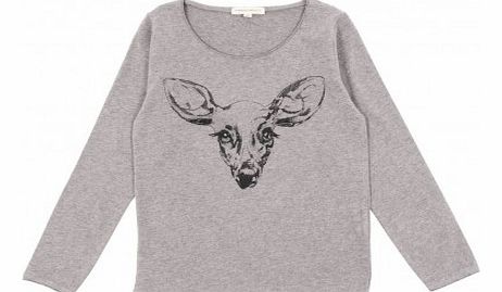 Hundred Pieces Fawn T-Shirt Heather grey `10 years