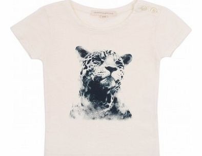 Hundred Pieces Leopard T-Shirt Off white `3 months,6 months,12