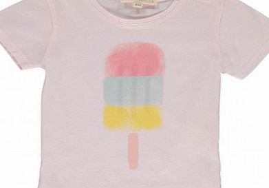 Hundred Pieces Sorbet baby T-shirt Pale pink `3 months,6