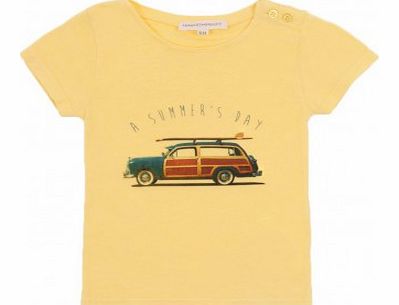 Hundred Pieces Surf Car T-Shirt Yellow `3 months,6 months,12