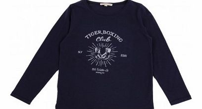 Hundred Pieces Tiger Boxing Club T-Shirt Midnight blue `2