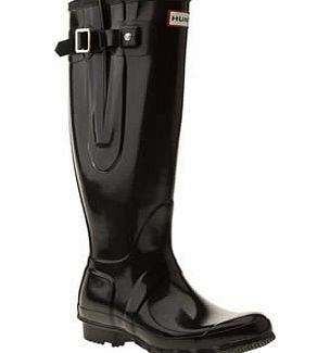 Hunter Black Original Adjust Gloss Boots