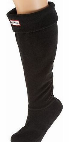 Hunter Fleece Welly Socks Black S23658 Large