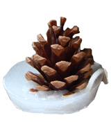 12 Cinnamon Pine Cone Fire Lighters - a natural