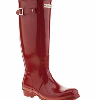 Hunter Red Original Tall Gloss Boots