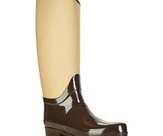 Hunter Sandhurst chocolate Wellington boots