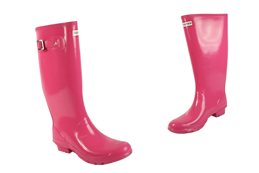 Hunter Wellies - Huntress Gloss - Fuchsia