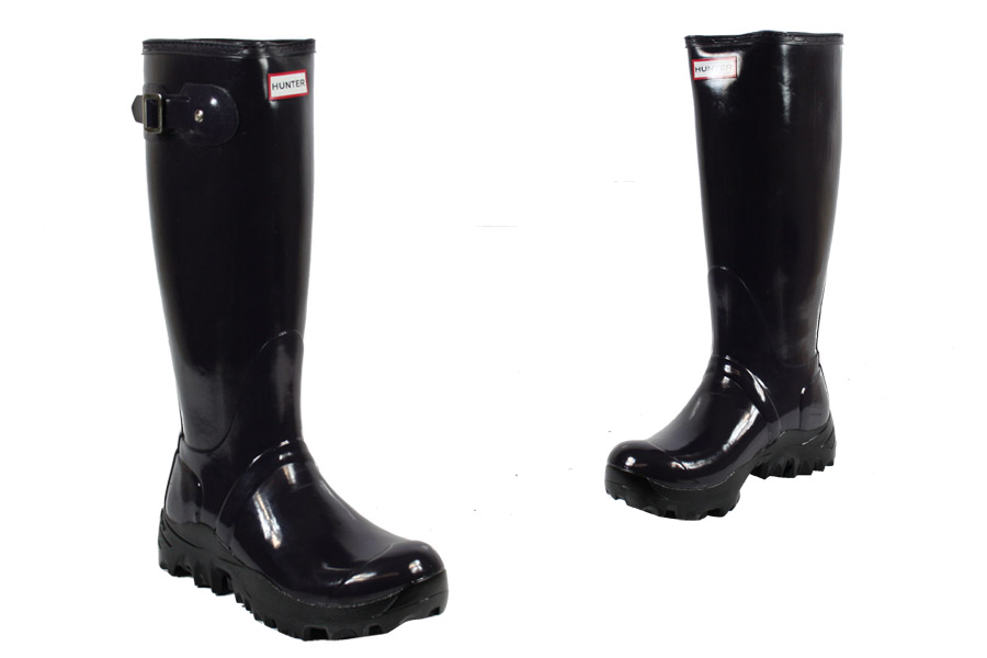Hunter Wellies - Original Snow Gloss - Aubergine