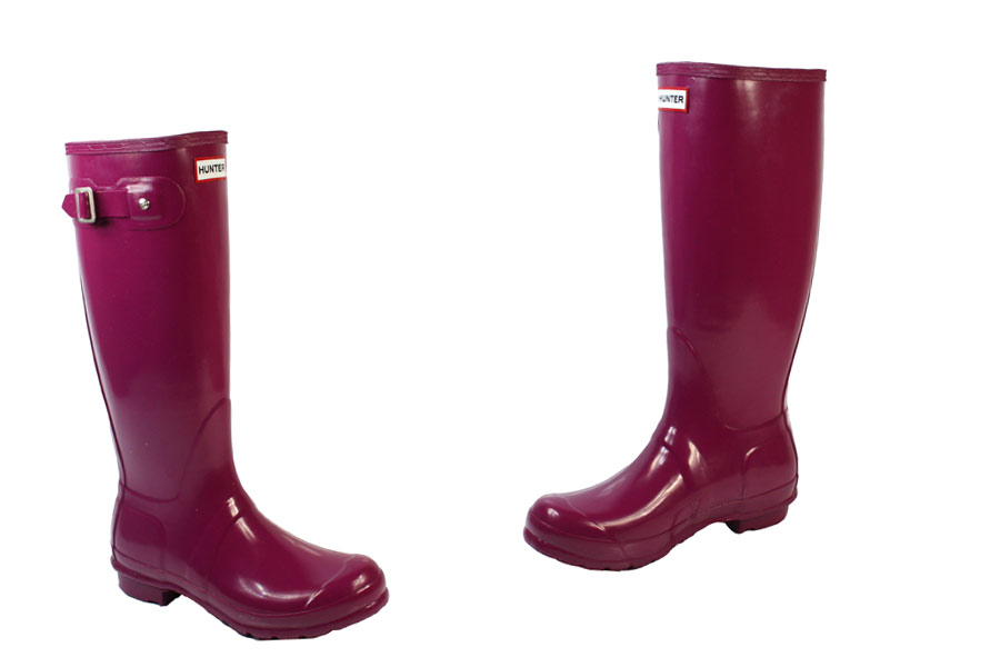 Hunter Wellies - Original Tall Gloss - Violet