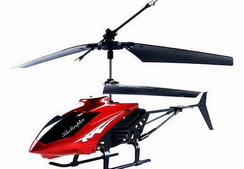 2.5CH Channel Metal IR Remote Radio Control RC Gyro Helicopter Children Toy(red)