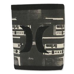 hurley Amp Print Wallet - Black