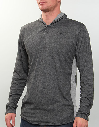 Hurley Atherton Lightweight hoody - Heather Black