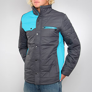 Hurley Covert Shredder Quilted jacket - Cyan