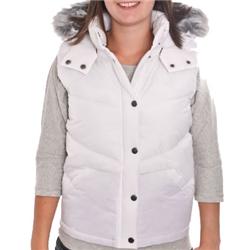 hurley Ladies Iconic Puffa Gilet - White