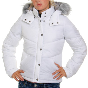 Hurley Ladies Iconic Puffer Quilted jacket - White