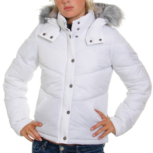 Hurley Ladies Iconic Puffer Quilted jacket - White