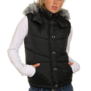Hurley Ladies Iconic Puffer Vest Quilted gilet