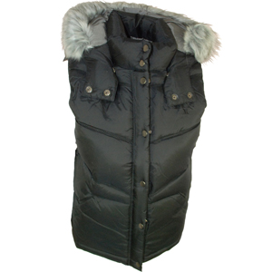 Hurley Ladies Ladies Hurley Iconic Yc Puffer Gilet. Black
