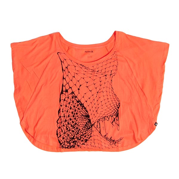 Ladies Hurley T-Shirt - Charlotte - Melon