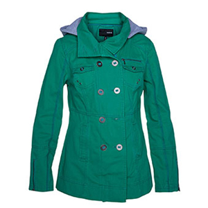 Hurley Ladies Ladies Hurley Winchester YC Woven Jacket. Jade