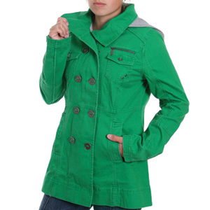 Hurley Ladies Winchester Woven Jacket - Jade Green