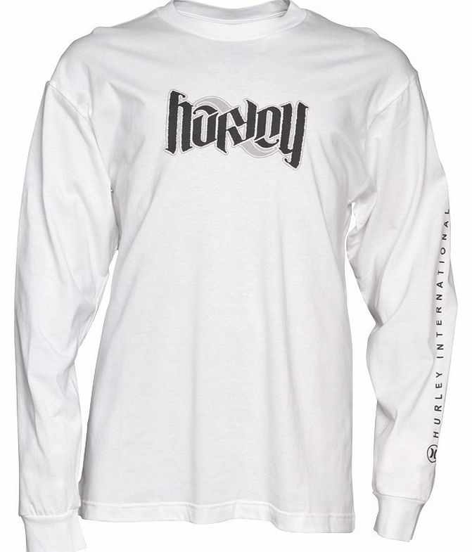 Hurley Mens Gram Long Sleeve T-Shirt White