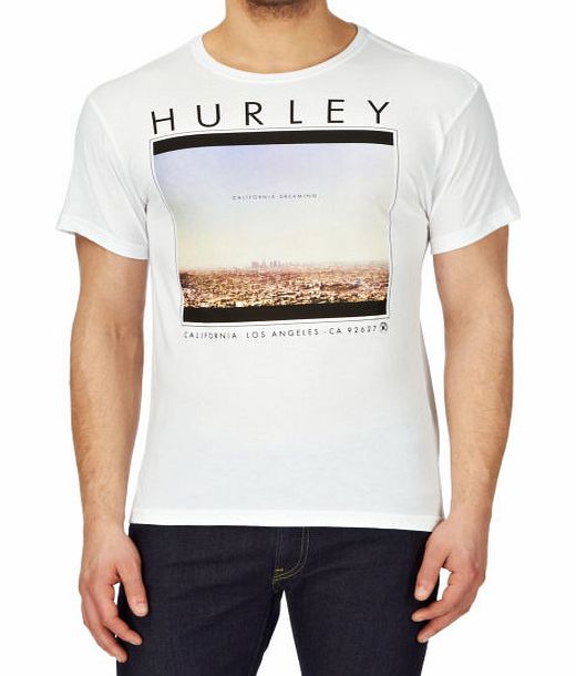 Hurley Mens Hurley City Of Angels T-shirt - White