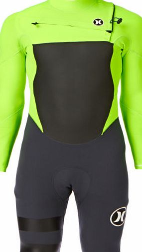 Hurley Mens Hurley Fusion 2mm Chest Zip Long Sleeve