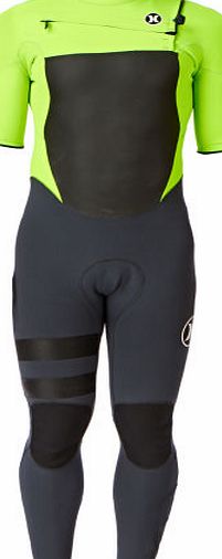 Hurley Mens Hurley Fusion 2mm Short Sleeve Wetsuit -