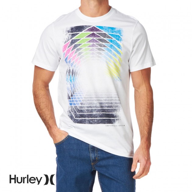 Hurley Mens Hurley Hexxing T-Shirt - White
