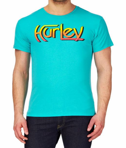 Hurley Mens Hurley Loyalty T-Shirt - Bright Aqua