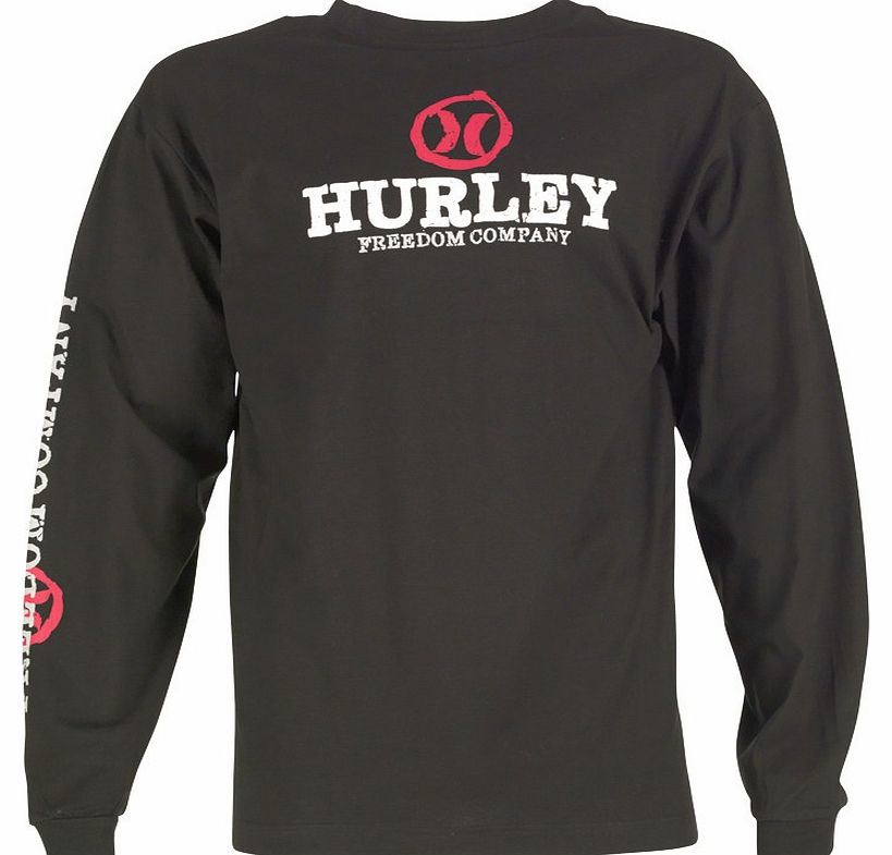 Hurley Mens Long Sleeve T-Shirt Black