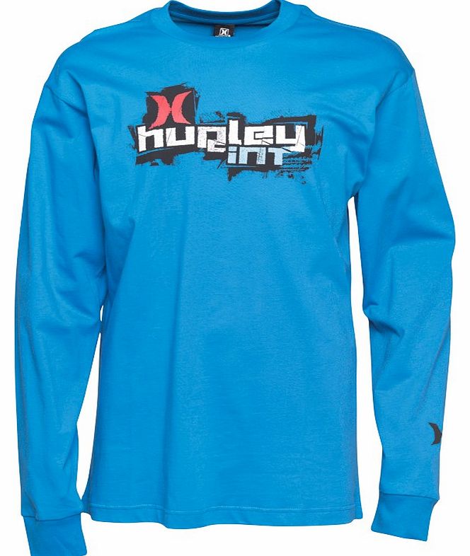 Hurley Mens Long Sleeve T-Shirt Royal