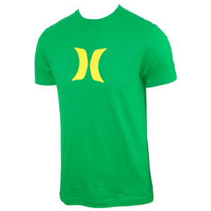 Mens Hurley One & Only Icon T-Shirt. Celtic Green
