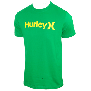 Mens Hurley One & Only T-Shirt. Celtic Green