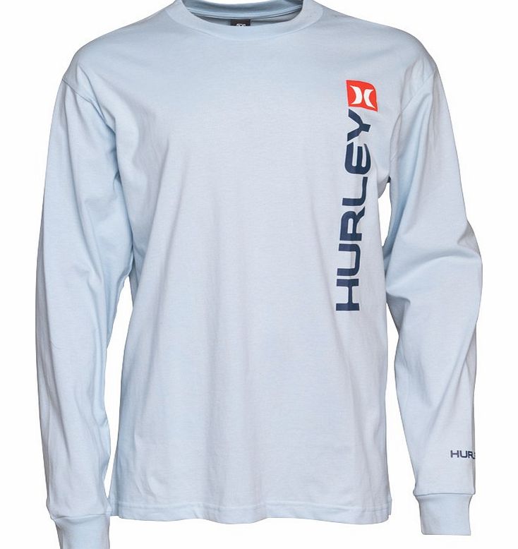 Hurley Mens T-Shirt Light Blue