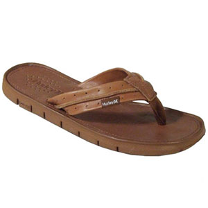 Movement Leather sandal - Brown