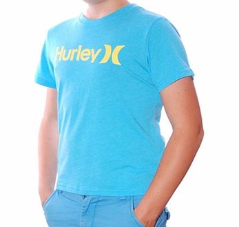 Hurley One And Only Boys T-Shirt - Heather Cyan