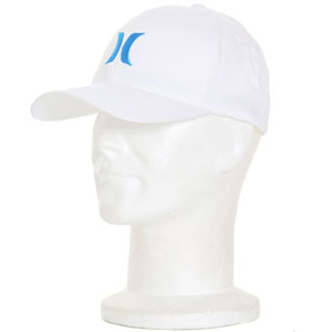 Hurley One and Only White Flexfit cap - White/Cyan