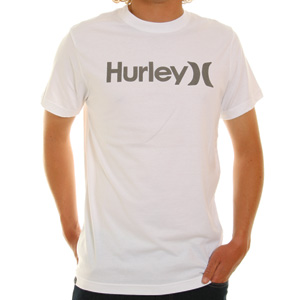 Hurley One and Only White Tee shirt - White/Cinder