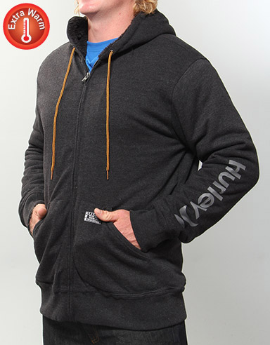 Hurley Only One Sherpa lined zip hoody