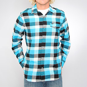 Hurley Outcast Flannel shirt - Cyan
