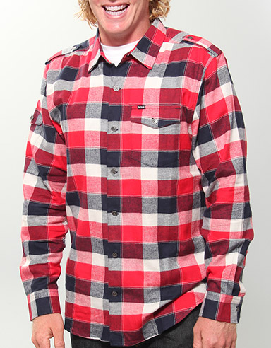Hurley Outcast Flannel shirt - Redline