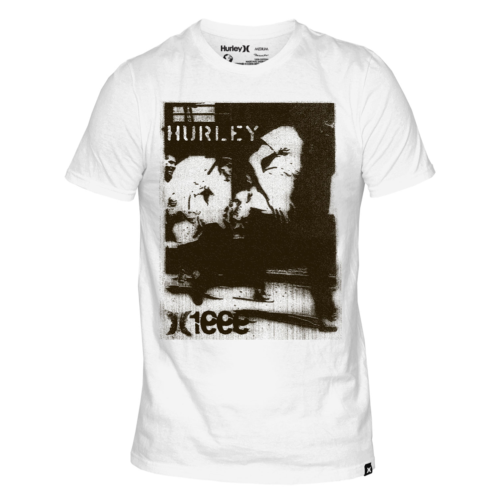 Hurley T-Shirt - Falling Down - White MTSSFALD