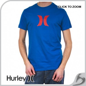 Hurley T-Shirt - Hurley Icon T-Shirt - Sports Blue