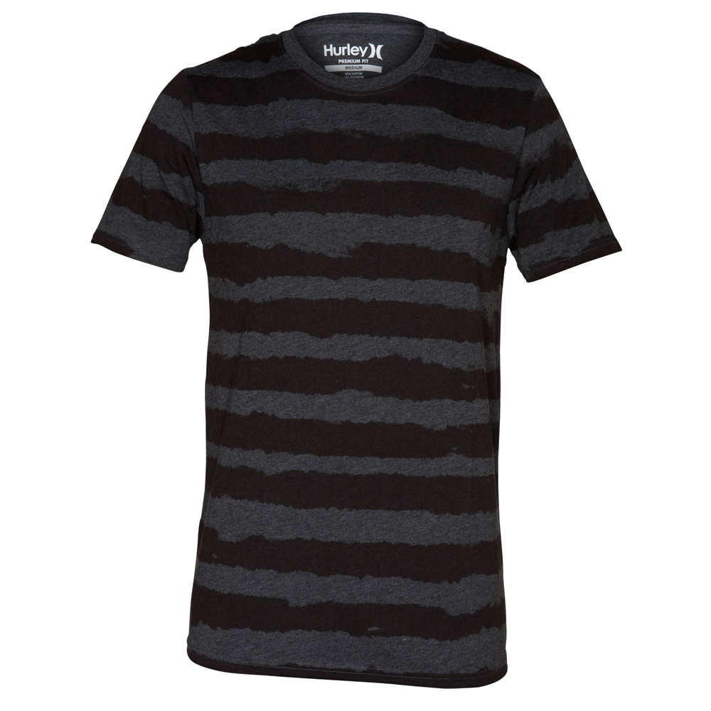 Hurley T-Shirt - Tear Stripe - Black MTSPTST