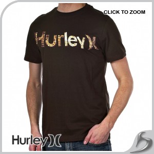 Hurley T-Shirts - Hurley Candlelit T-Shirt - Brown